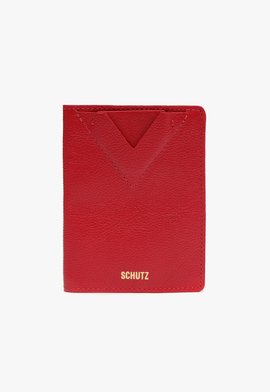 Porta Passaporte Ellie Couro Couro Vermelho
