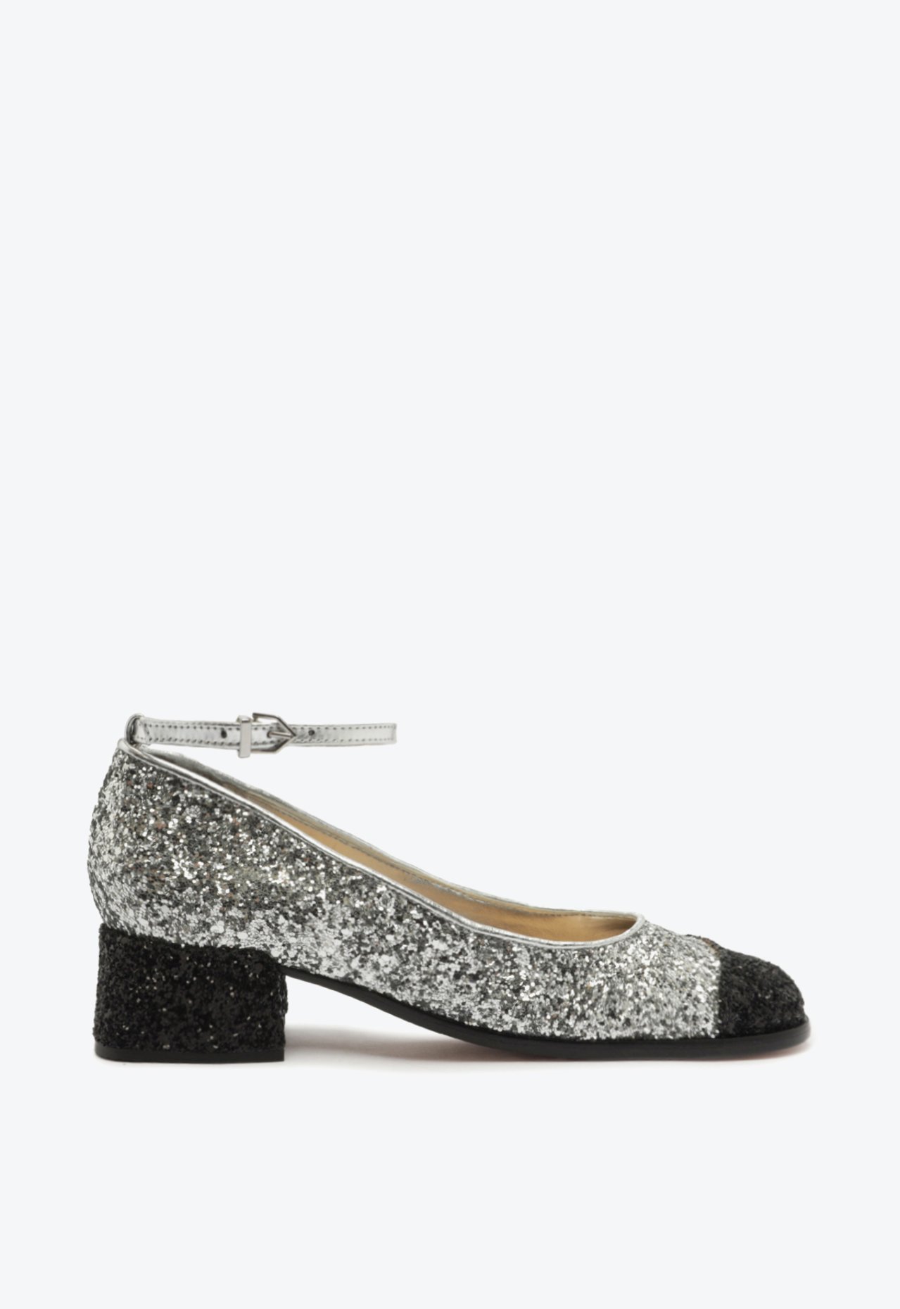 Sapato Boneca Dorothy Brilho Prata | Schutz