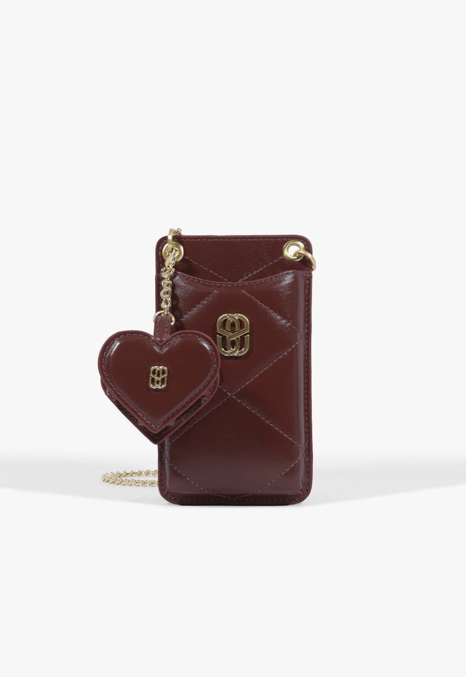 Bolsa Tiracolo Love Pequena Couro Vermelha