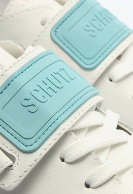 Tênis Print Schutz Logo Branco e Azul