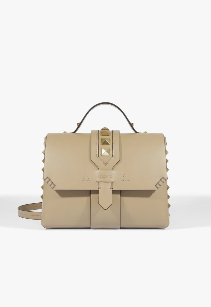 Bolsa Rocker Chic Couro Bege