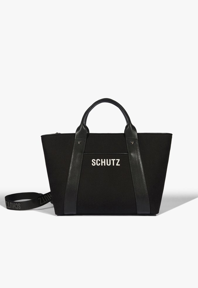 Bolsa Shopping Grande Lilla Couro Preto