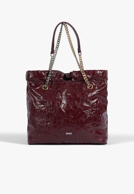 Bolsa Dazed Média Couro Vinho