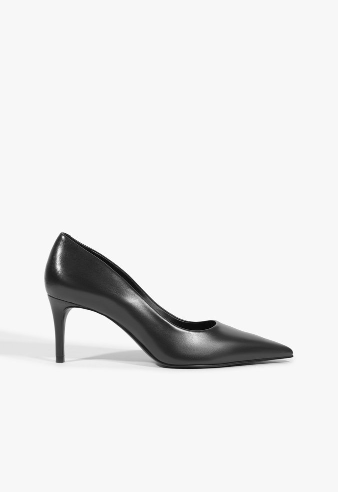 Scarpin Lena Couro Preto