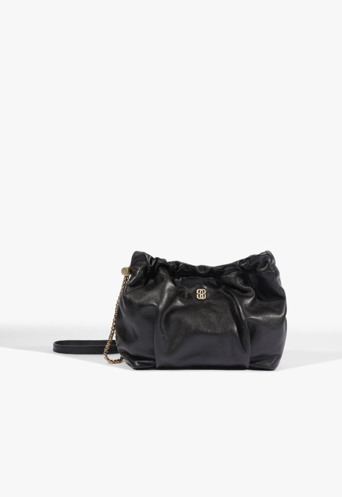 Bolsa Gwen Pequena Couro Preta