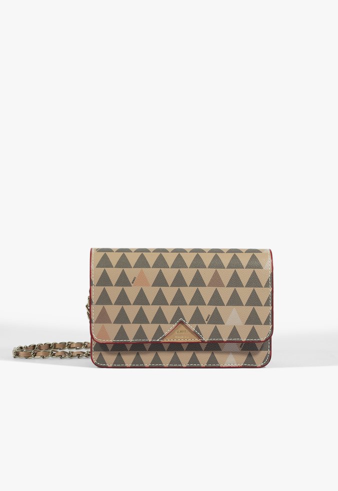 Crossbody 4 Girls Triangle Pearl Nude