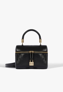 Bolsa Lorena Top Handle Pequena Couro Preta