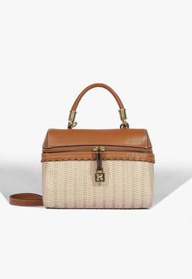 Bolsa Lorena Picnic Pequena Couro Bege