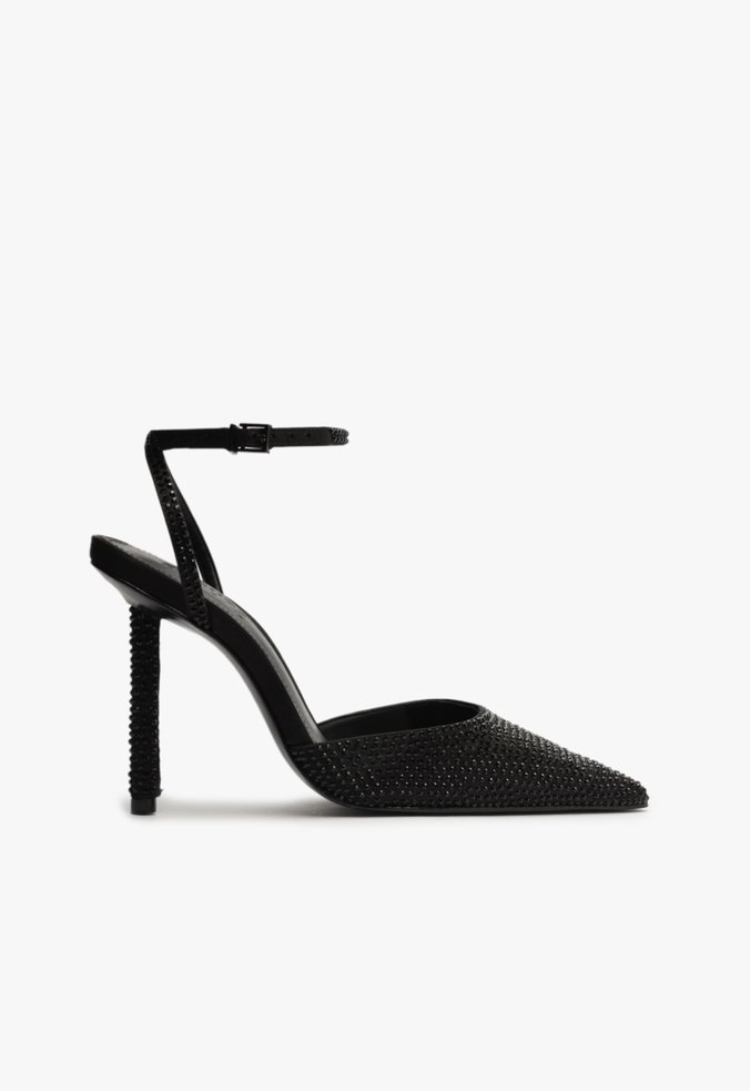 Pump Cetim Ativ VI Glam Preta