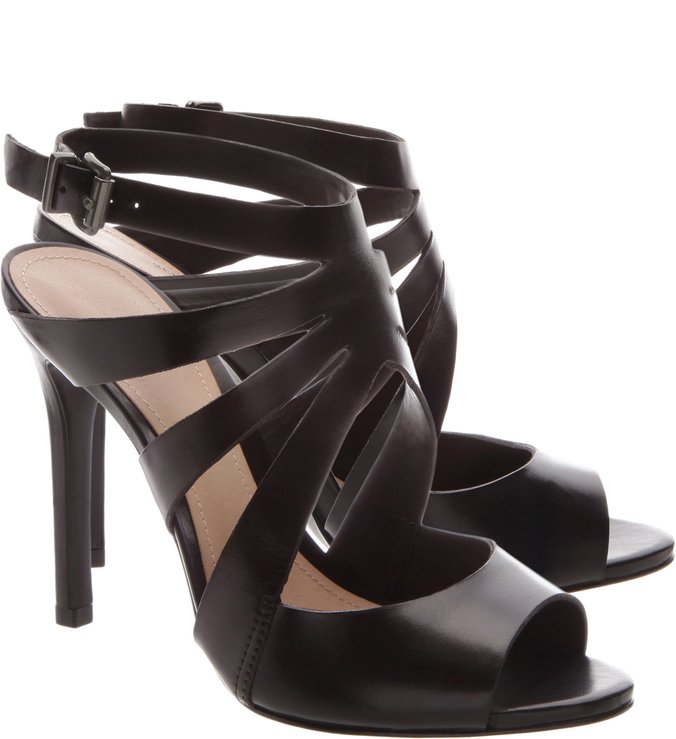 Sandália Skye Salto Alto Trama Black Sandália Skye Salto Alto Trama Black