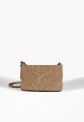 Bolsa Tiracolo Maddison Camurça Bege Pequena