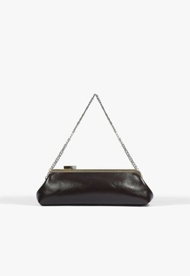 Bolsa Clutch Nyra Couro Marrom