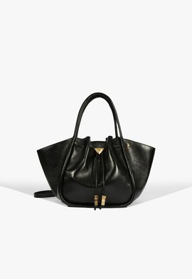 Bolsa Shopping Jess Couro Preta