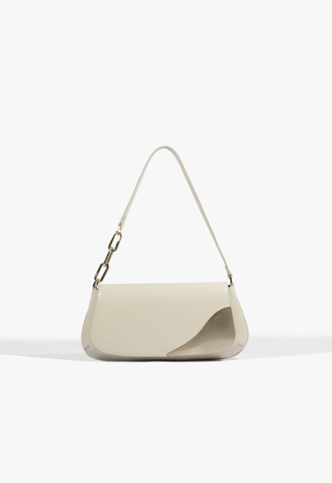 Bolsa Média Kloss Couro Branca