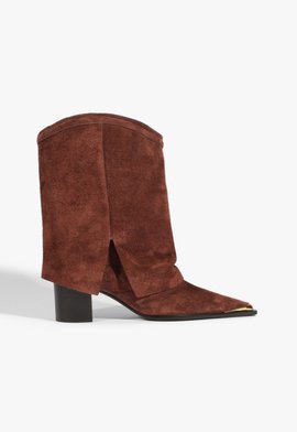 Bota Raffaela Camurça Marrom