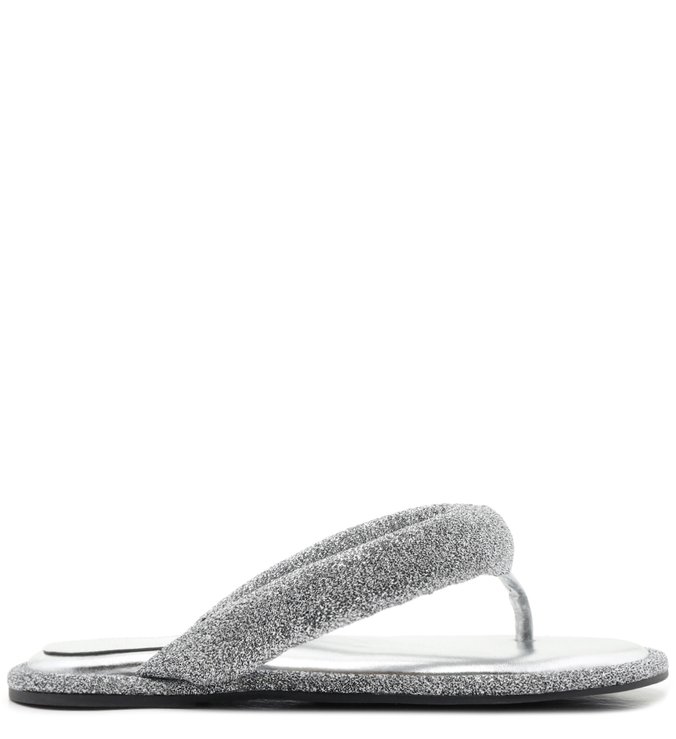 Homewear Flat Flip Flop Emi Disco Prata Homewear Flat Flip Flop Emi Disco Prata