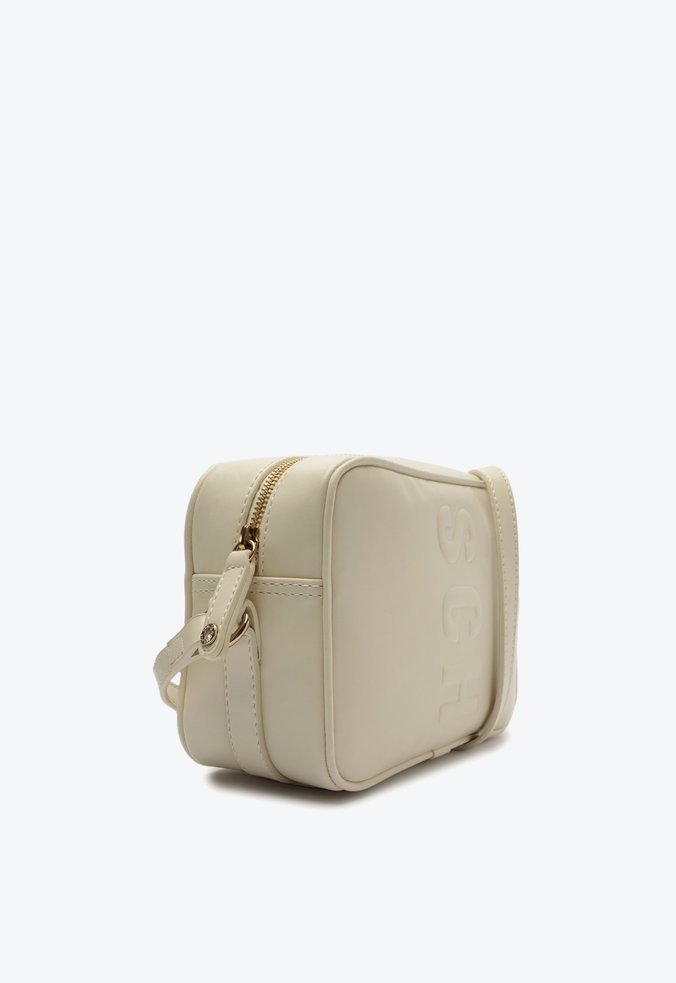 Bolsa Tiracolo Média Couro Tassy Branca