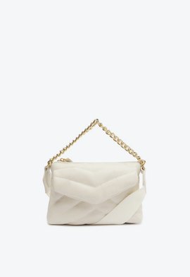 Bolsa Tiracolo Couro Matelassê Branca