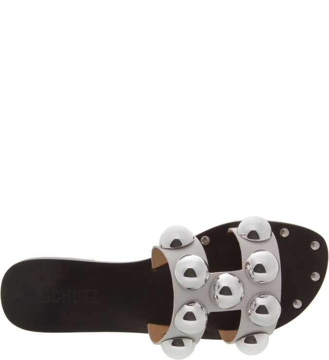 Flat Slide Metallic Balls White Flat Slide Metallic Balls White
