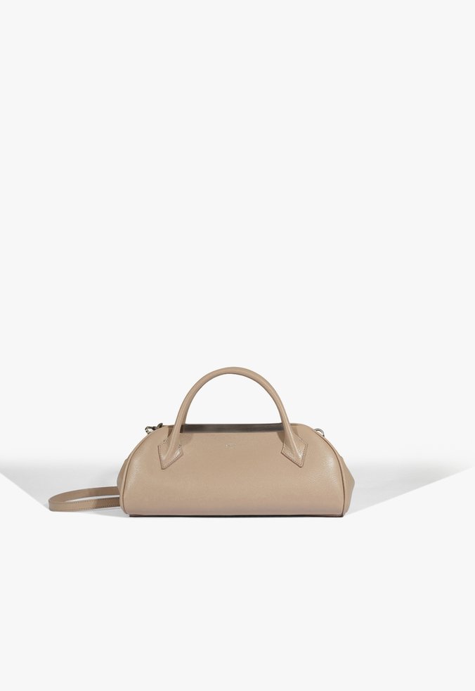 Bolsa Tiracolo Tate Couro Cinza