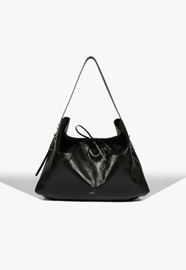 Bolsa Tiracolo Média Emily Couro Preta