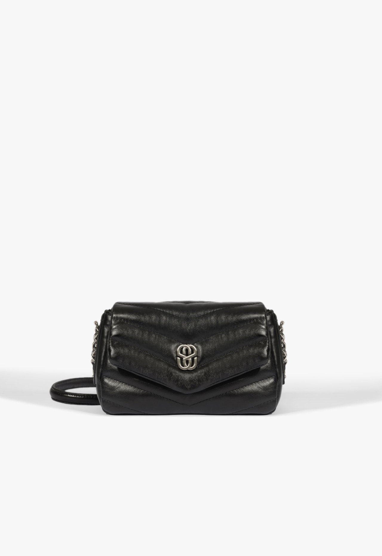 Bolsa Tiracolo Mini Icon Elara Couro Preta | Schutz