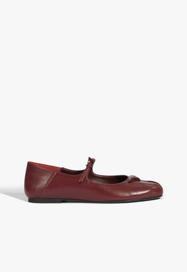 Sapatilha Hint Ballerinas Couro Vermelha