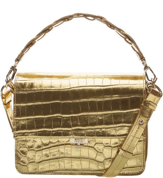 Handbag Aylah Golden Croco Handbag Aylah Golden Croco