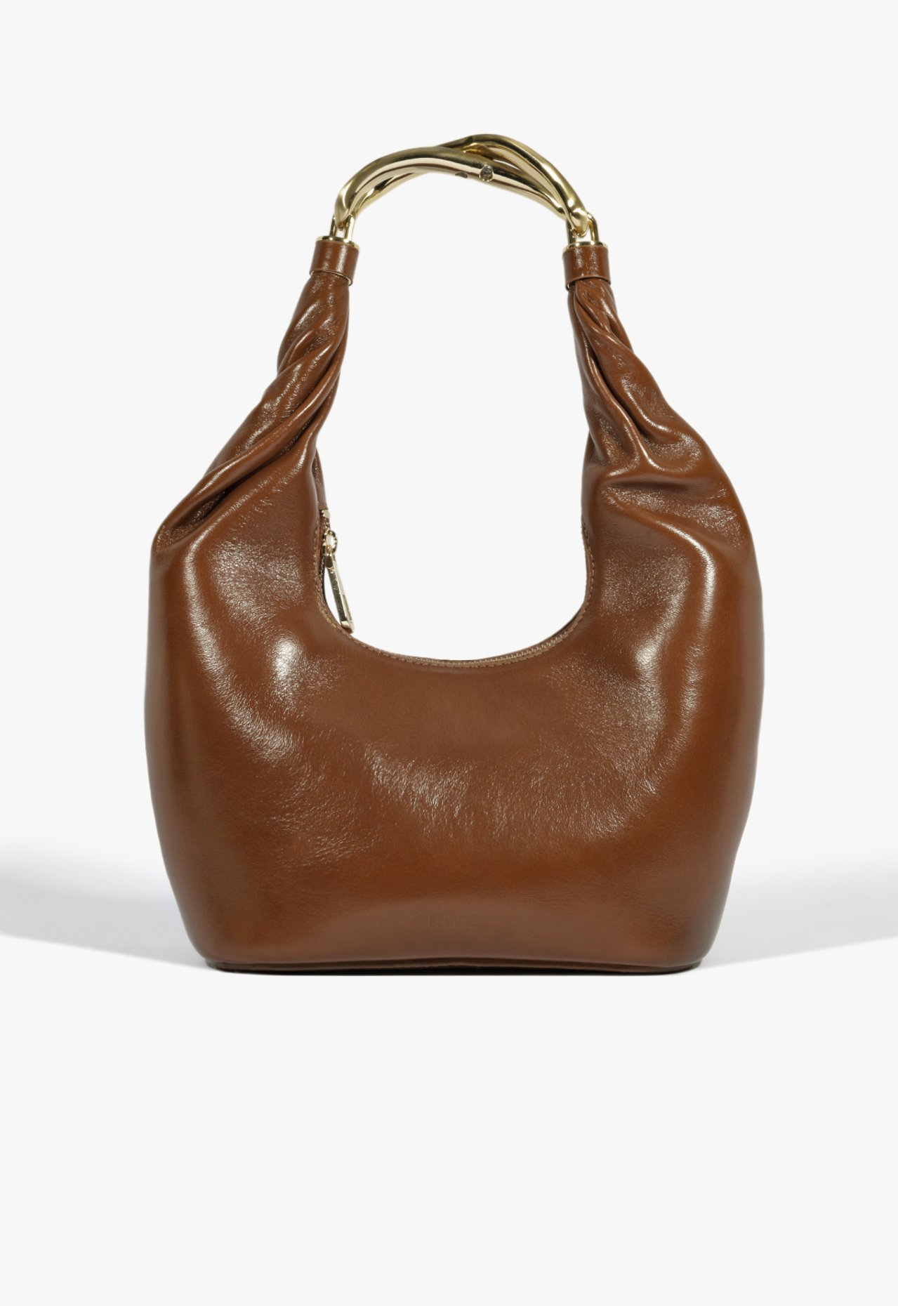 Bolsa Hobo Couro Metal Marrom | Schutz
