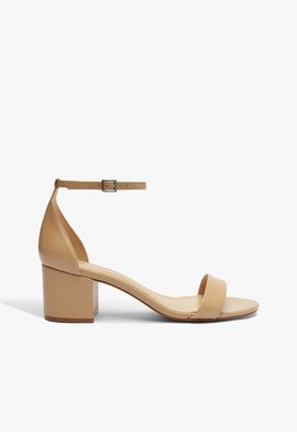 Sandália Block Heel Marrom
