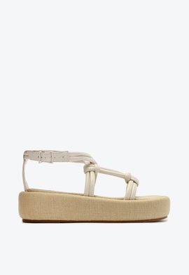 Sandália Flatform Branco 