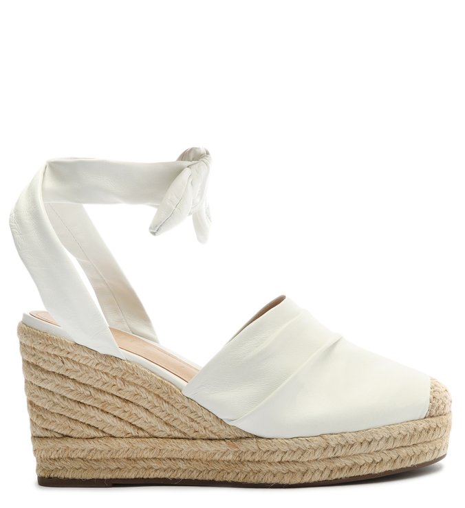 Sapato Espadrille Corda Couro Branca