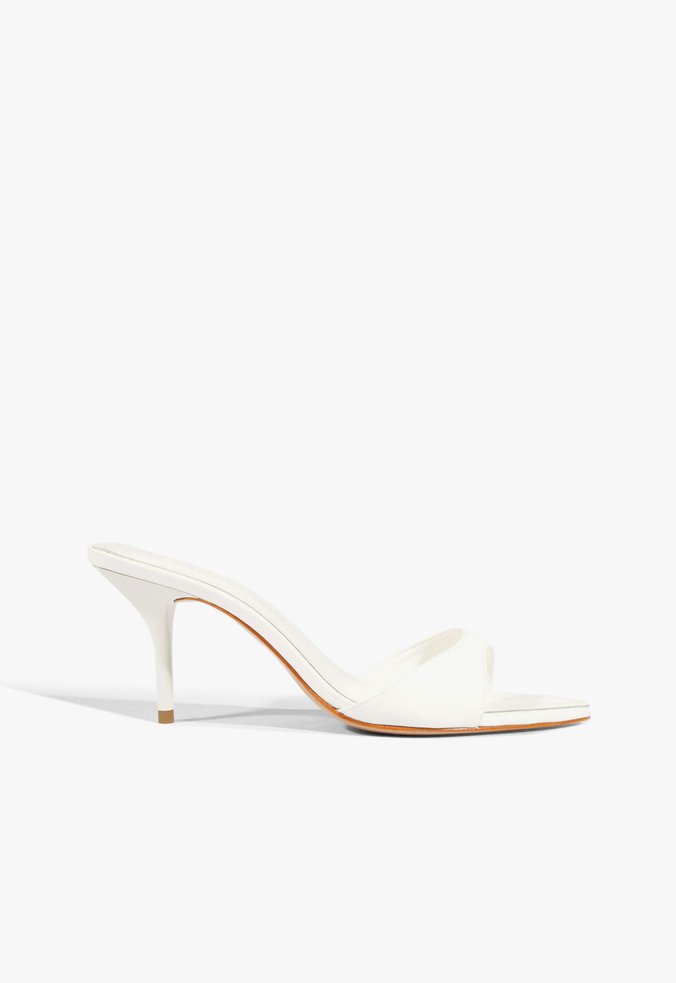 Sandália Mule Elodie Couro Branco