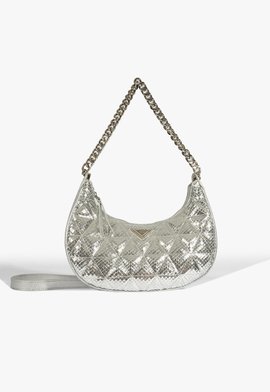 Bolsa Shoulder 944 Party Couro Prata