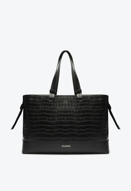 Bolsa Shopping Croco  Preta