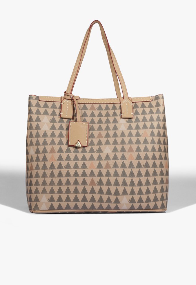 Bolsa Shopping Nina Triangle Bege