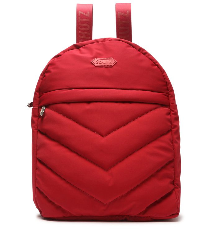 Mochila Grande Lolla Nylon Vermelha