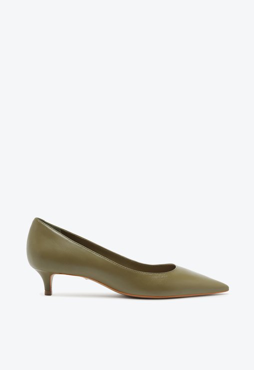 Sapato Scarpin Laura Couro Verde