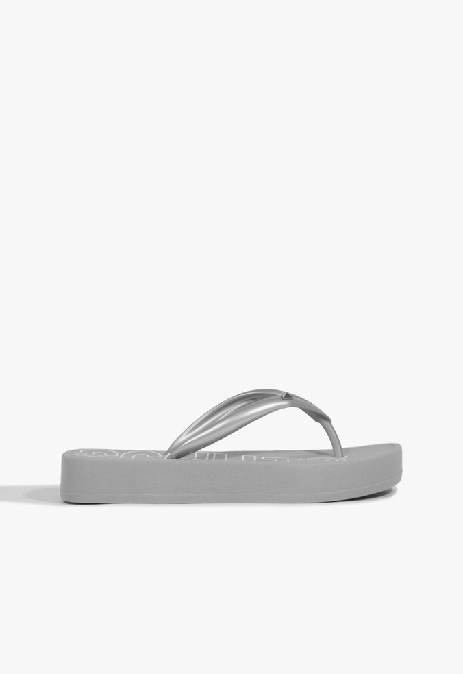 Chinelo Platform Cinza