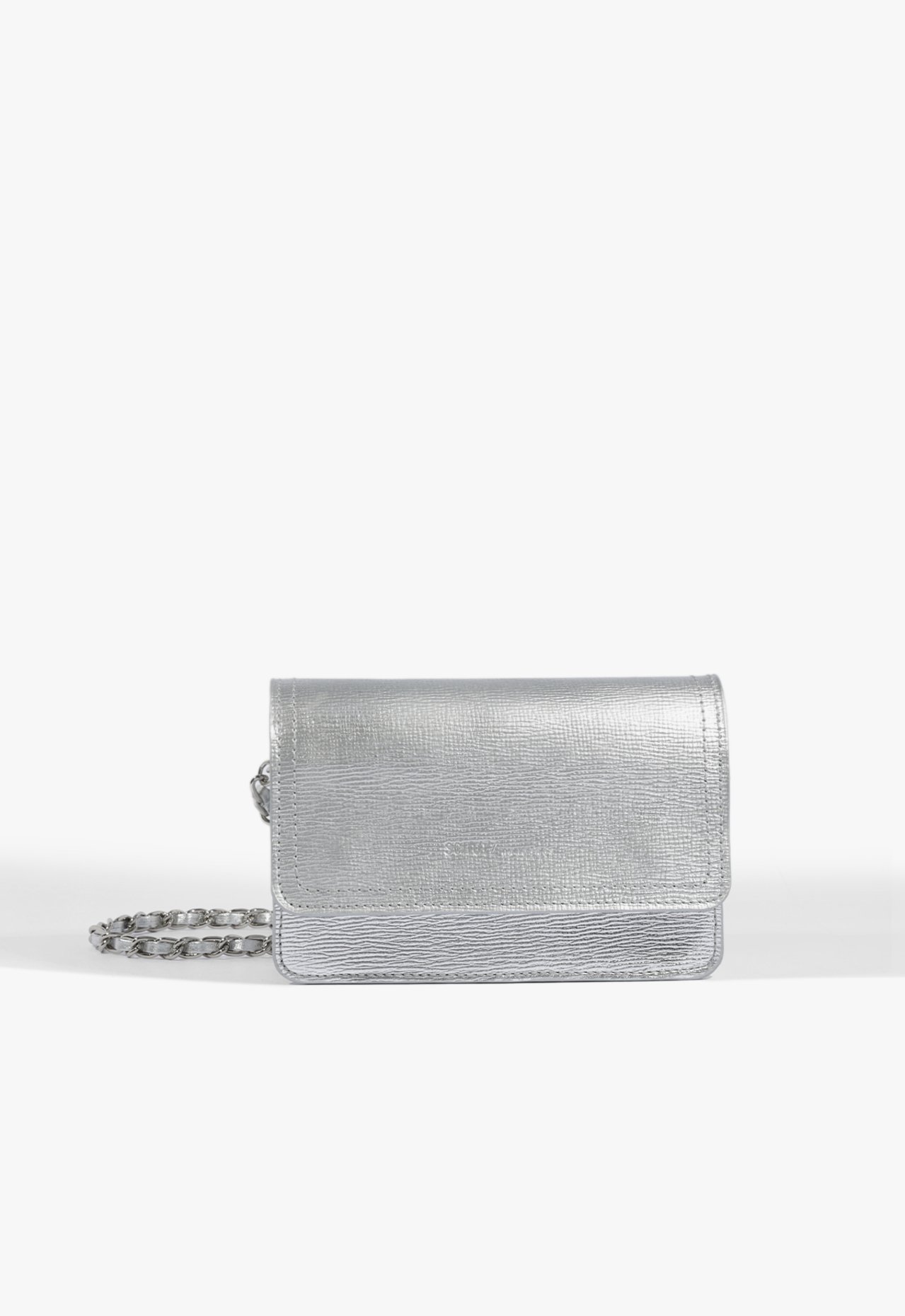 Crossbody 4 Girls Lorena Couro Prata | Schutz