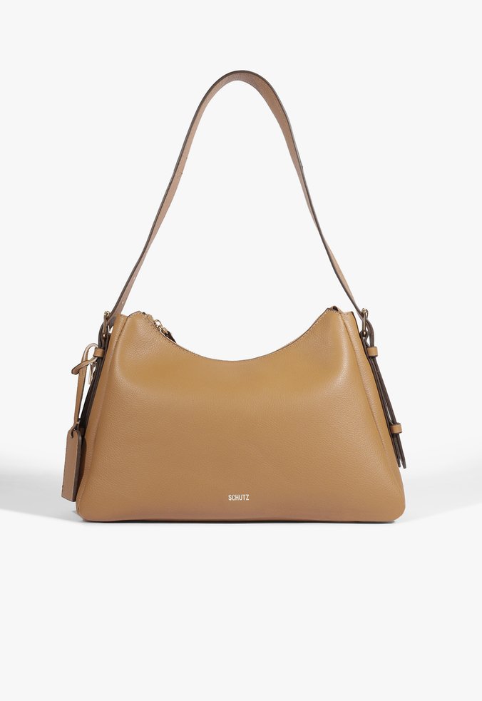Bolsa Tiracolo Shoulder Drew Média Couro Nude