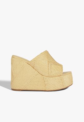Tamanco Lupita Wedge Palha