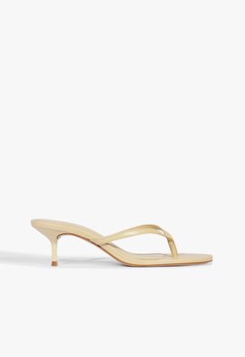 Mule Salto Fino Bege