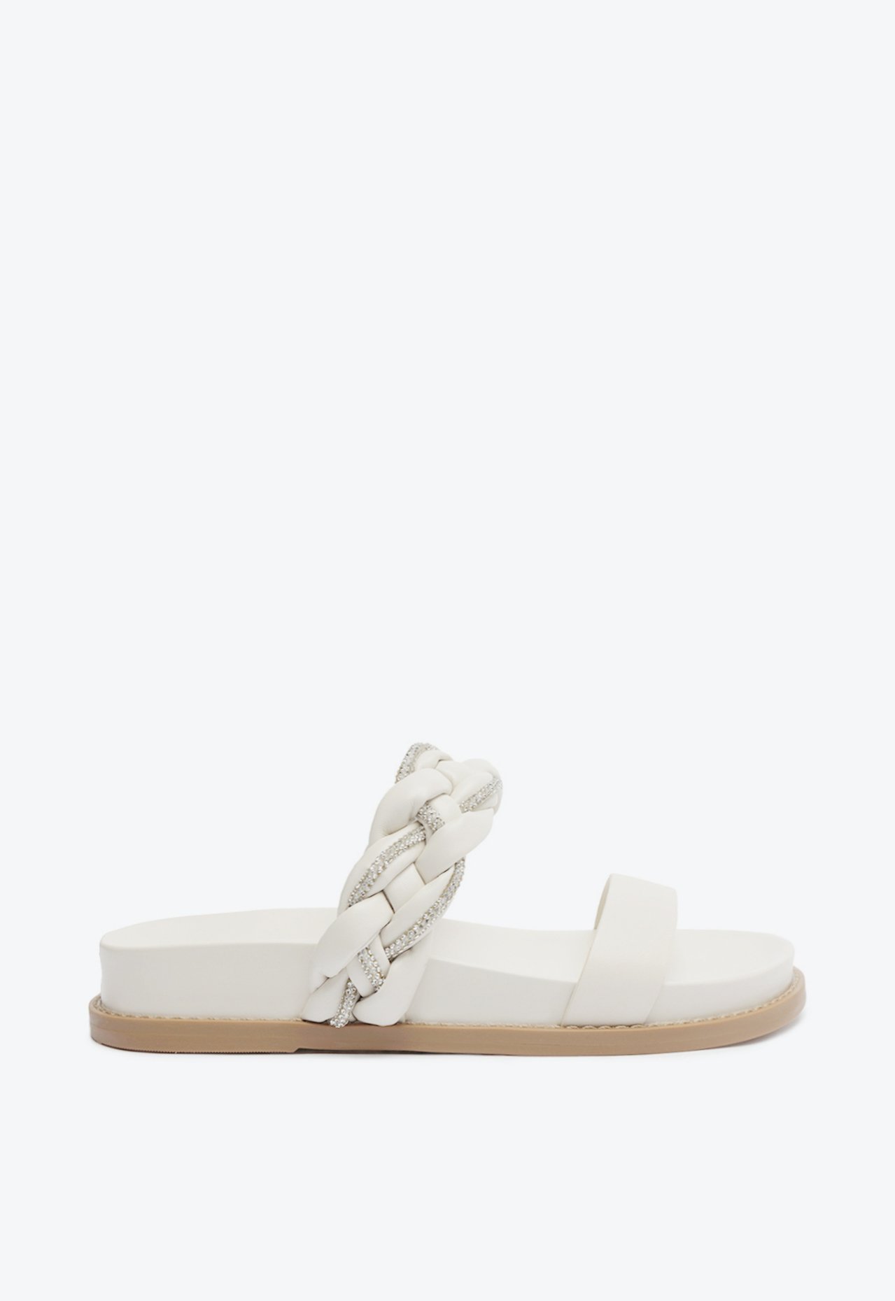 Sandália Papete Trançada Branca | Schutz