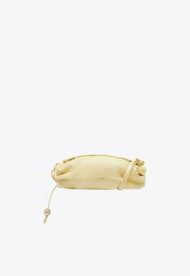Bolsa Tiracolo Lessie Couro Amarela