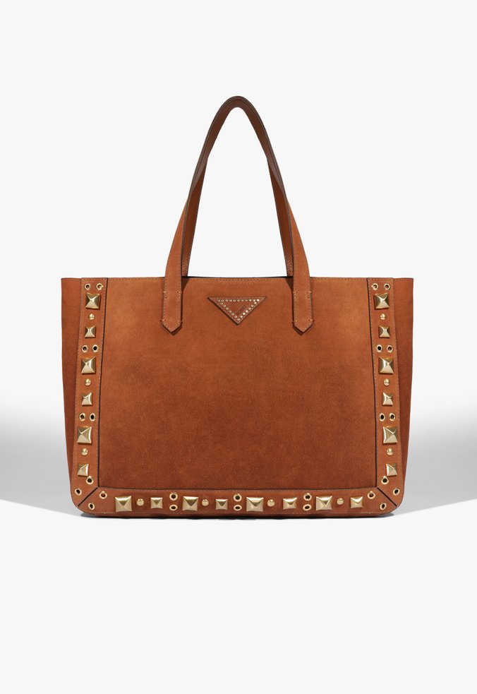 Bolsa Shopping Boheme Grande Camurça Marrom