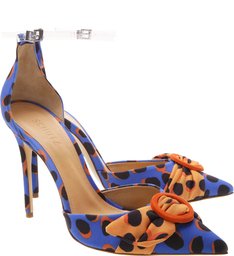 Sapato Scarpin Wild Dots Azul