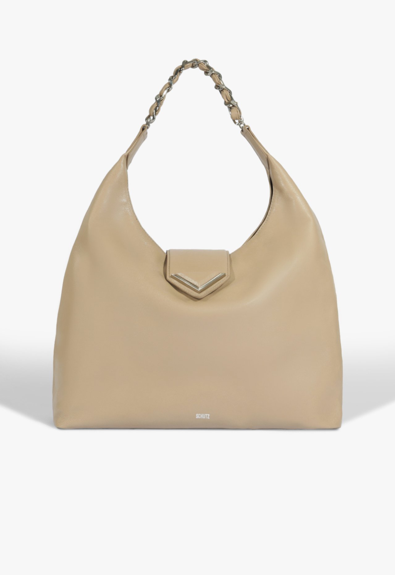 Bolsa Hobo Secrets Grande Couro Bege | Schutz