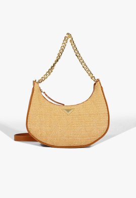 Bolsa Hobo Média Ráfia Natural