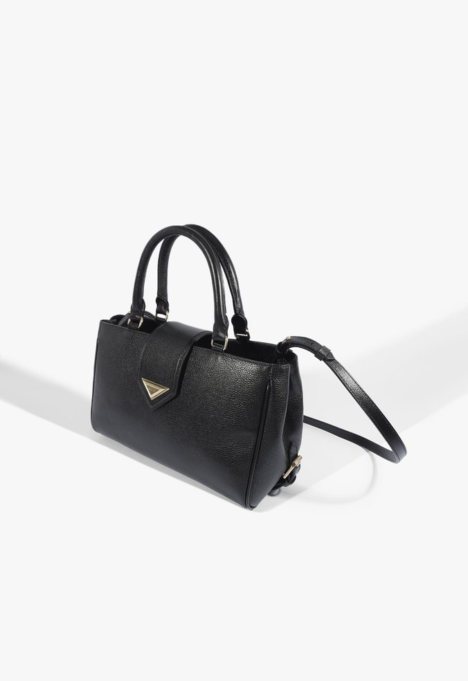 Bolsa Tote Tiracolo Alyssa Couro Preta | Schutz